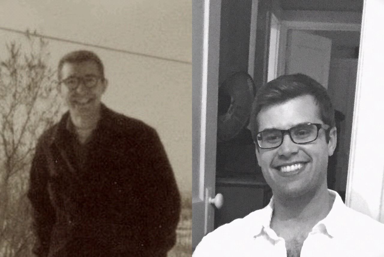 Grandfather-grandson lookalikes